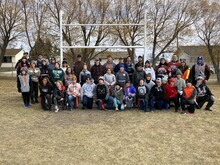 Football game participants