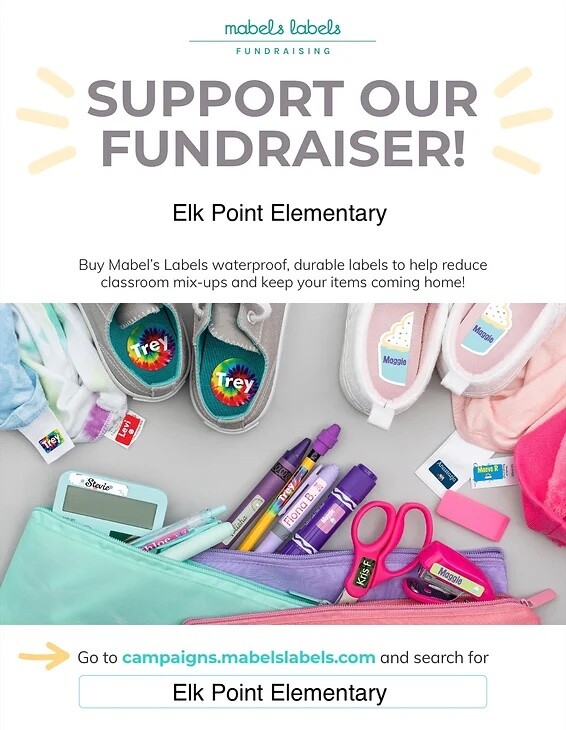 a graphic about supporting the fundraiser